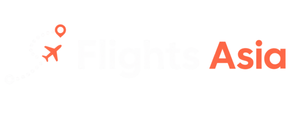 Flights Asia 공식 투명 배경 가로형 로고