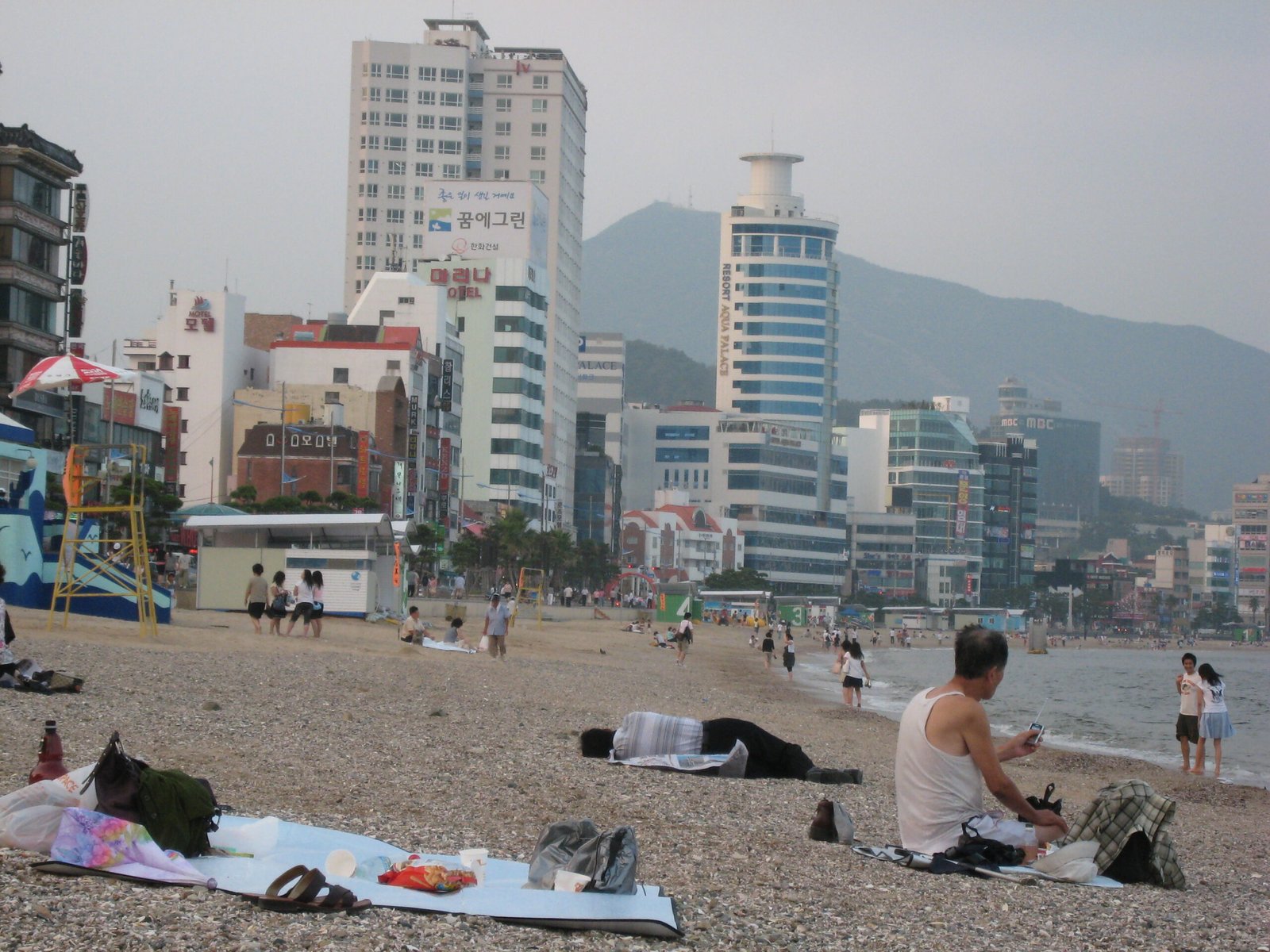 Busan coast in South Korea