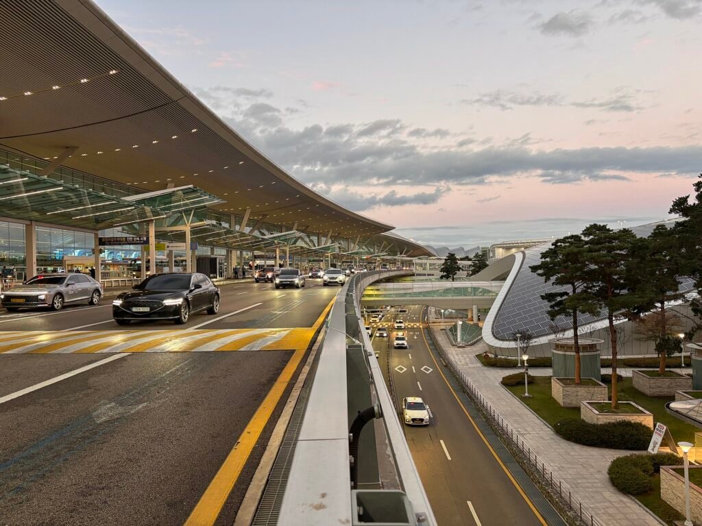 Incheon International Airport in the evening