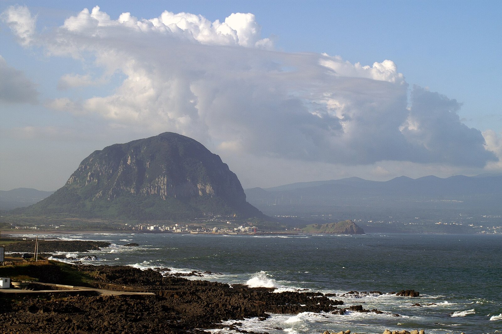 Seaside near Sanbangsan on Jeju Island