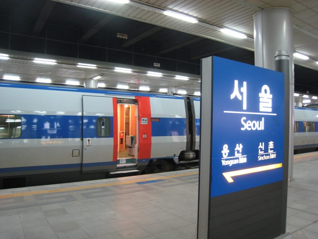 KTX high-speed train in Seoul